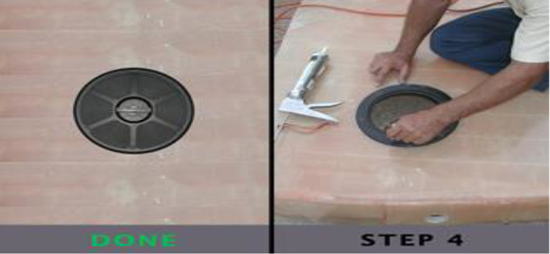 Armstrong Nautical Deck plate installation guide Step 4
